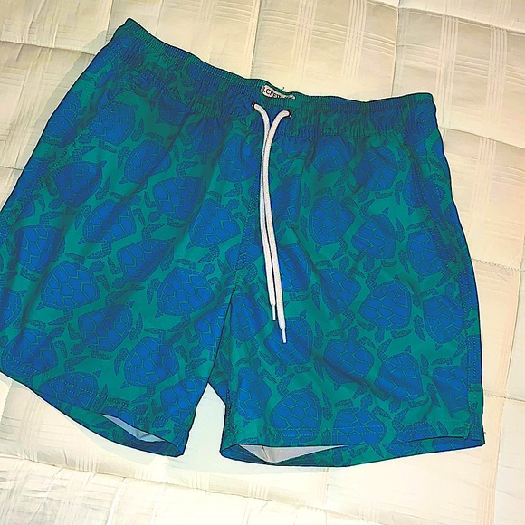 J. Crew Swim J Crew Flex Swimwear Honu Sea Turtle Swim Shorts